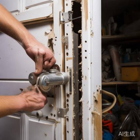 拆锁门坏，新锁装得丑