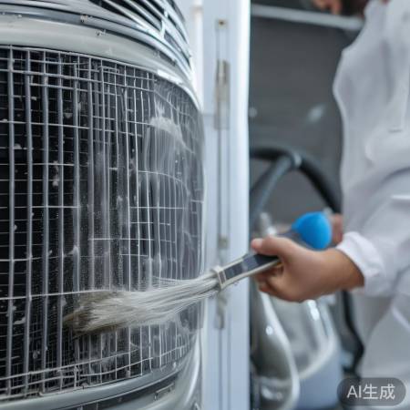 检查冷凝器,防堵塞