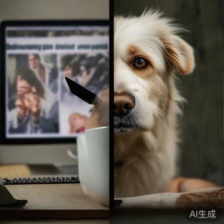 网友心疼狗狗,信息未必真实