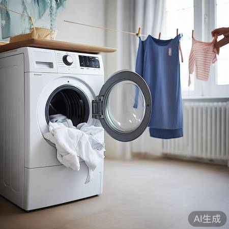 宾馆洗衣后，快甩干晾晒。