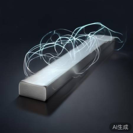 磁铁隔空吸铁，磁场力量大