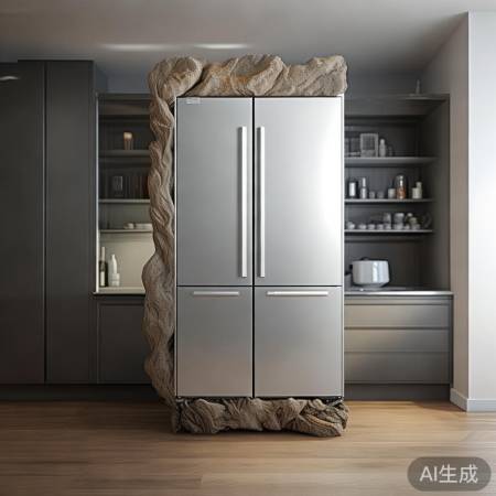 自然脚冰箱，稳固宽敞