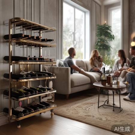 红酒柜架，生活艺术感