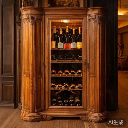 实木红酒柜，自然温馨