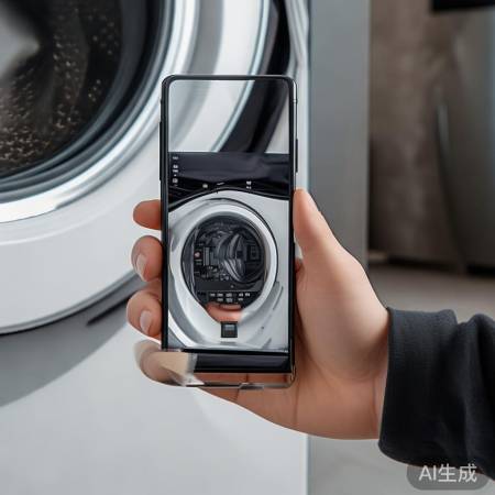 手机相机测洗衣机水平