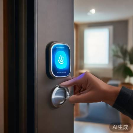 指纹锁一按开门,便捷无忧