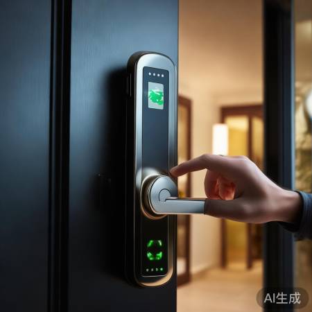 奥克斯指纹锁,快速安全,防撬报