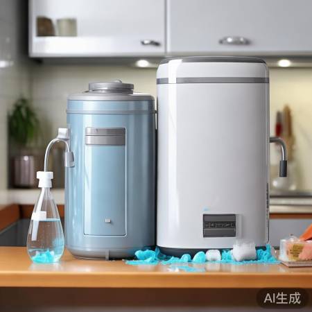 塑料电热水器酒精洗，金属加醋防