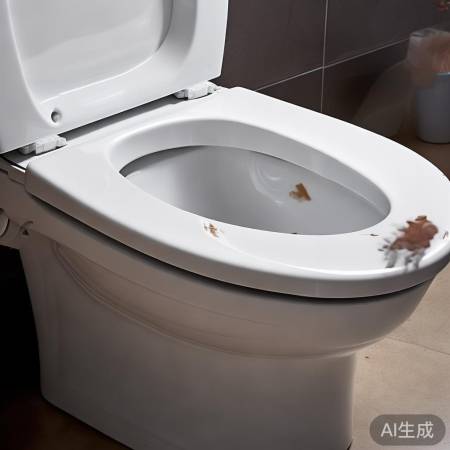 马桶盖升降不动，检查轨道杂物