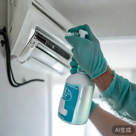 空调清洗工具准备中