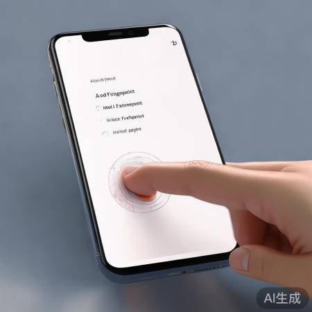 确保手指干净，设置指纹