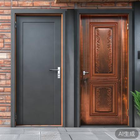 防盗门材质选钢或铜