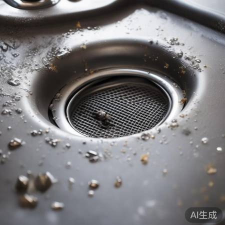 洗衣机排水口放过滤网防堵塞