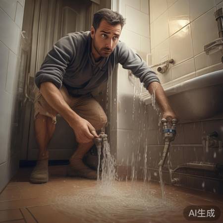 关闭电源水源，止漏为先。