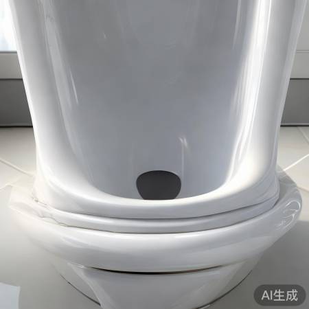 马桶底部找冲洗孔