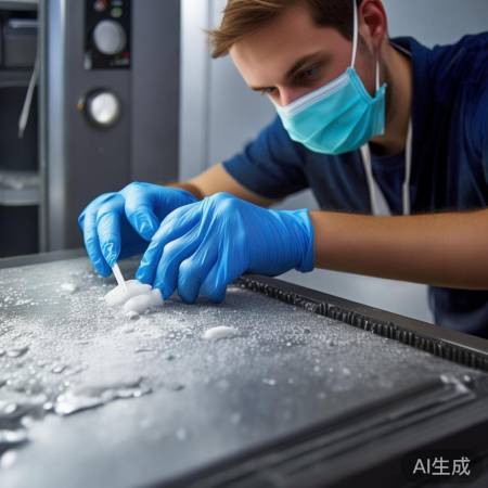 轻柔擦拭，溶解胶水