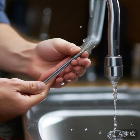 用细铁丝拔水管异物