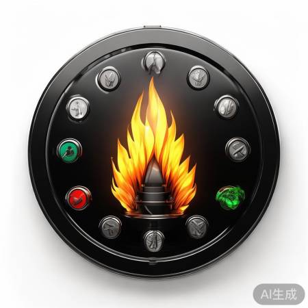 火焰图标显示壁挂炉状态