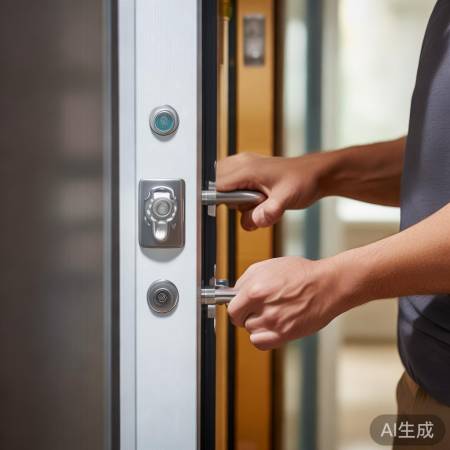 指纹锁复位如系鞋带