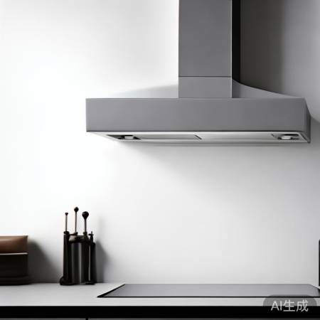 极简设计油烟机，厨房艺术品